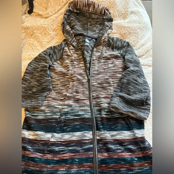 Ali Miles Hooded Zip-Up Sweater Jacket | Size 2X - Picture 2 of 4